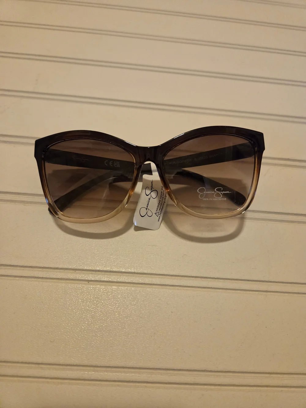 Jessica Simpson Ombre Brown Cat-Eye Sunglasses